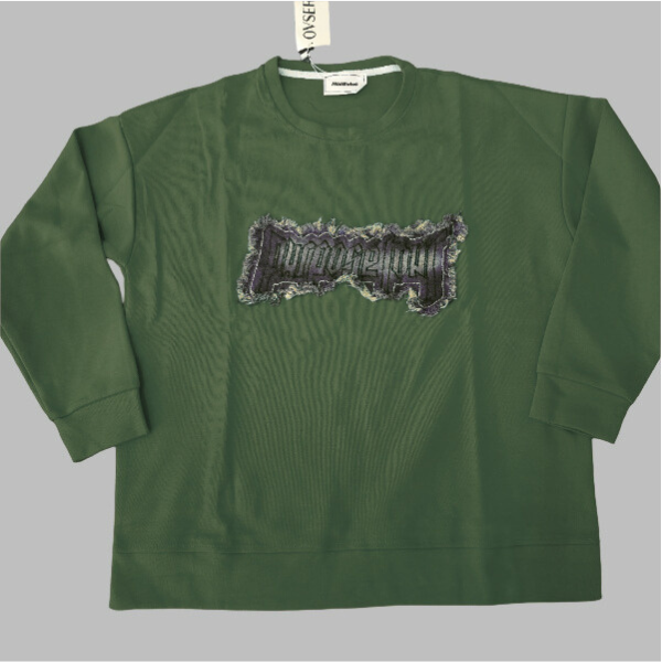 American Vintage Denim Patch Sweatshirt