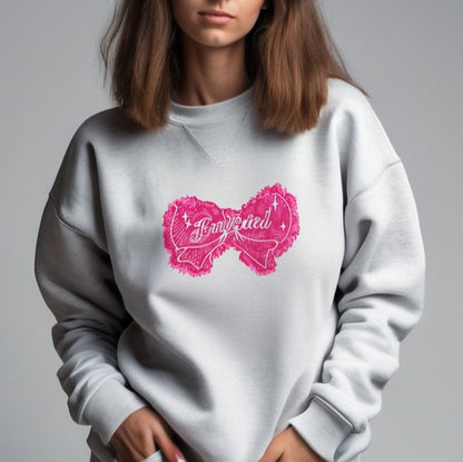American Vintage Bow Tie Denim Patch  Sweatshirt
