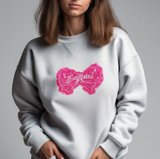 American Vintage Bow Tie Denim Patch  Sweatshirt