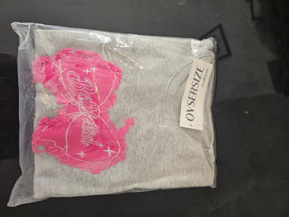 American Vintage Bow Tie Denim Patch  Sweatshirt